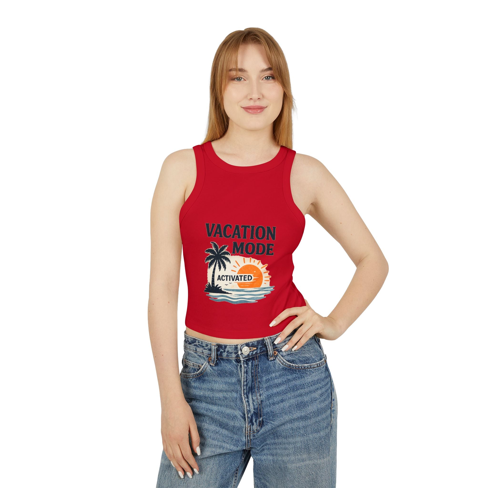 Women's Micro Rib Racer Tank Top
