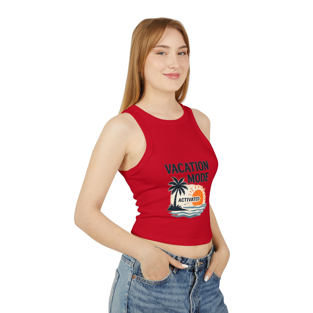 Women's Micro Rib Racer Tank Top